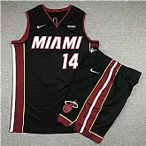 Heat 14 Tyler Herro Black Nike Swingman Jersey (With Shorts),baseball caps,new era cap wholesale,wholesale hats